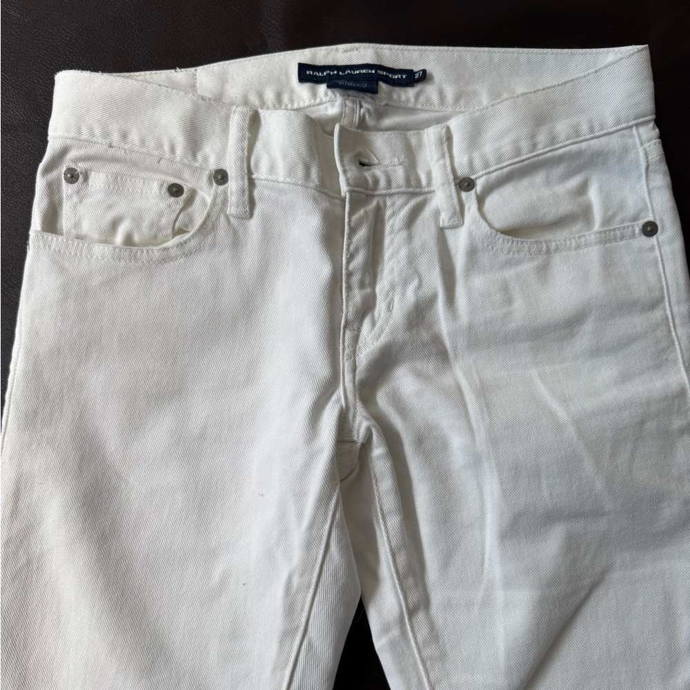 Ralph Lauren Sport White Cotton Jeans